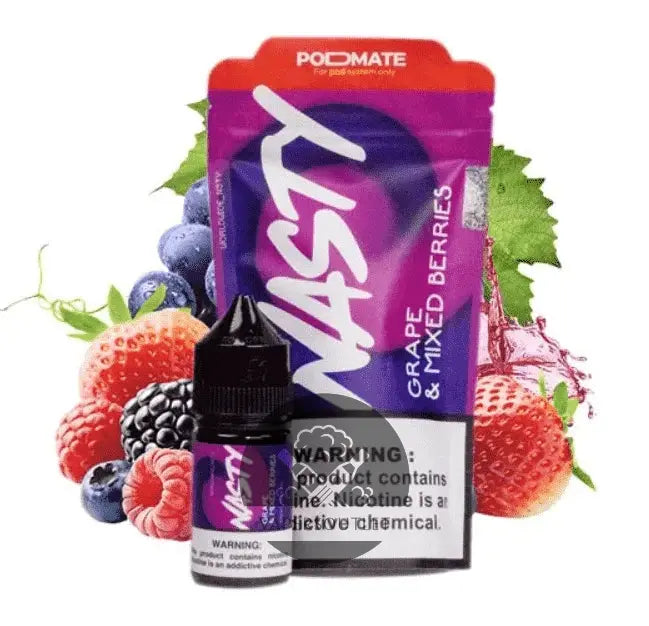 Grape & Mix Berries - Nasty Podmate Salt | 30ML Vape Juice | 35MG,50MG VO