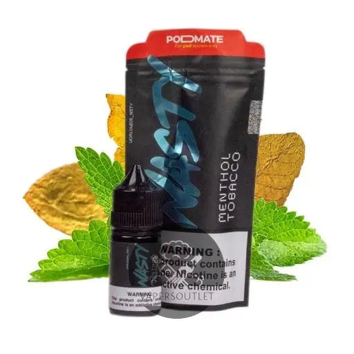 Menthol Tobacco - Nasty Podmate Salt | 30ML Vape Juice | 35MG,50MG VO